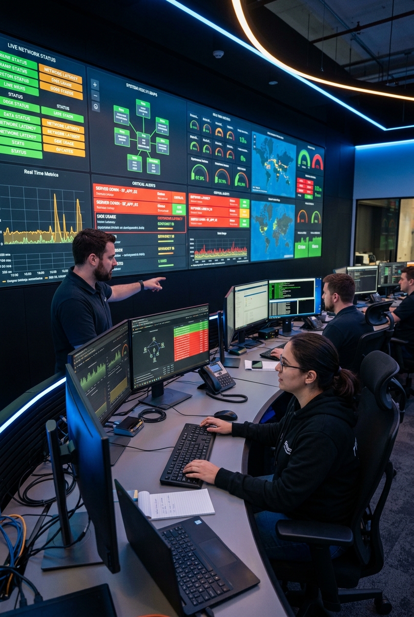 Always-On Monitoring & Alerts command center operations